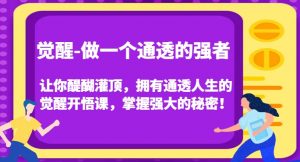 觉醒-做一个通透的强者，让你醍醐灌顶，拥有通透人生的觉醒开悟课，掌握强大的秘密！-易得个人分享