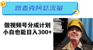 蹭麦克阿瑟热点，做视频号分成计划，小白三分钟一条日入300+【揭秘】-易得个人分享