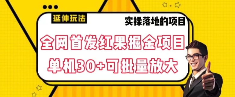 全网首发红果免费短剧掘金项目，单机30+可批量放大【揭秘】-易得个人分享