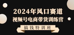 2024年风口赛道视频号电商带货训练营搞钱特训班，带领大家快速入局自媒体电商带货-易得个人分享