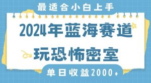 2024年蓝海赛道玩恐怖密室日入2000+，无需露脸，不要担心不会玩游戏，小白直接上手，保姆式教学【揭秘】-易得个人分享