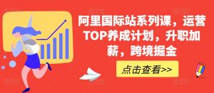 阿里国际站系列课，运营TOP养成计划，升职加薪，跨境掘金-易得个人分享