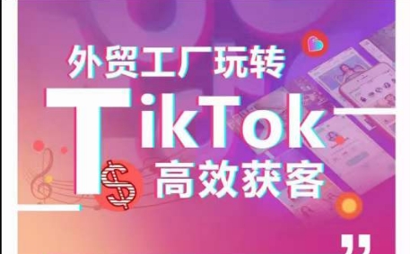 外贸工厂玩转TikTok高效获客，多种引流方式与账号定位技巧，拆解爆款短视频打造成功案例-易得个人分享