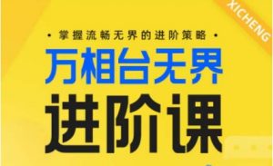 电商万相台无界进阶课,掌握流畅无界的进阶策略-易得个人分享