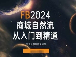 2024Faceboo商城自然流(从入门到精通)，玩转脸书商城全闭环-易得个人分享