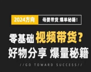 短视频母婴赛道实操流量训练营，零基础视频带货，好物分享，爆量秘籍-易得个人分享