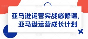 亚马逊运营实战必修课，亚马逊运营成长计划-易得个人分享