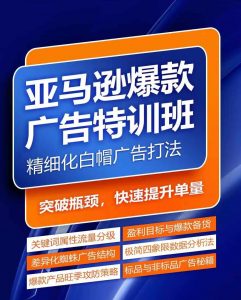 亚马逊爆款广告特训班，快速掌握亚马逊关键词库搭建方法，有效优化广告数据并提升旺季销量-易得个人分享