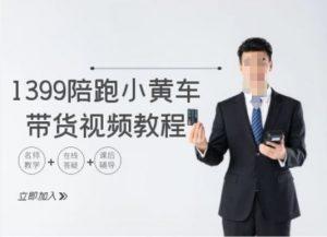 1399陪跑tiktok小黄车带货视频教程，tiktok跨境电商教程-易得个人分享