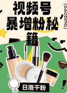 视频号涨粉方法，暴力起号，一天涨粉1000+，当天开橱窗【揭秘】-易得个人分享