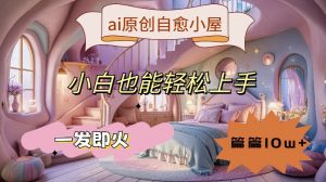 ai原创治愈小屋，小白也能轻松上手，一发即火，篇篇10w+【揭秘】-易得个人分享