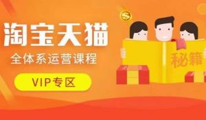 淘宝天猫全体系运营课程【9月24更新】，店铺全系运营、动销玩法、擦边球玩法等等-易得个人分享