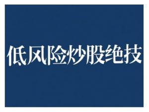 2024低风险股票实操营，低风险，高回报-易得个人分享