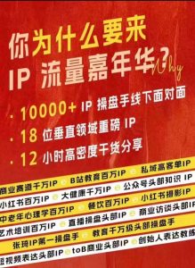 群响IP流量嘉年华，​现场视频+IP江湖2024典藏版PPT-易得个人分享