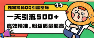 独家解密QQ里的引流密码，高效精准，实测单日加100+创业粉【揭秘】-易得个人分享