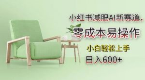 小红书减肥AI新赛道，零成本易操作，日入多张，小白轻松上手【揭秘】-易得个人分享