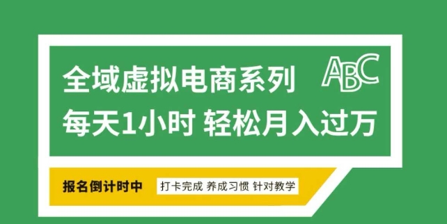 全域虚拟电商变现系列，通过平台出售虚拟电商产品从而获利-易得个人分享