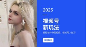 搬运老外奇葩视频，撸视频号分成计划收益，每天只需一小时，新手小白轻松月入过W-易得个人分享