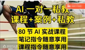 AI指令实战课，课程+案例，80节AI实战课程，笔记指令随意享用，课程指令随意享用-易得个人分享