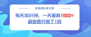 副业她只用了1招,每天30分钟,无脑二创,一天最高1.5k-易得个人分享