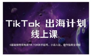 TikTok跨境电商新手起号与运营全攻略,0基础做跨境电商TIKTOK新手起号,小店入驻,操作指南全流程-易得个人分享