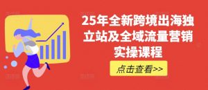 25年全新跨境出海独立站及全域流量营销实操课程，跨境电商独立站TIKTOK全域营销普货特货玩法大全-易得个人分享