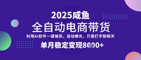 全网首发【闲鱼全自动电商带货】三年磨一剑,一朝露锋芒,单月稳定变现8k+【揭秘】-易得个人分享