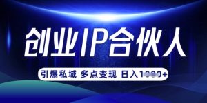 云帆·创业ip合伙人打造3.0，从0到1教你做网创，实现月入过W-易得个人分享