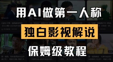 用AI做第一人称独白影视解说，手把手教学，保姆级教程-易得个人分享