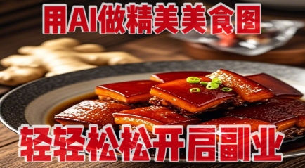用AI做精美美食图，无需专业设备拍摄，轻轻松松开启副业-易得个人分享