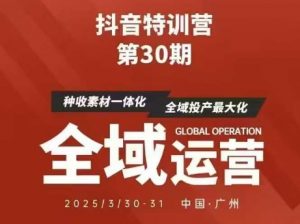 抖音特训营第30期线下培训资料，没有录音视频，正版整理的脑图资料及学员总结核心点-易得个人分享