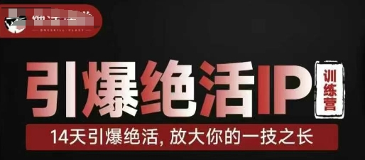 引爆绝活IP训练营，14天引爆绝活，放大你的一技之长-易得个人分享