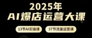 2025年AI爆店运营大课，13节AI实操课+37节流量运营课-易得个人分享