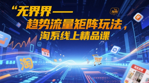 无界-趋势流量矩阵玩法，淘系线上精品课-易得个人分享