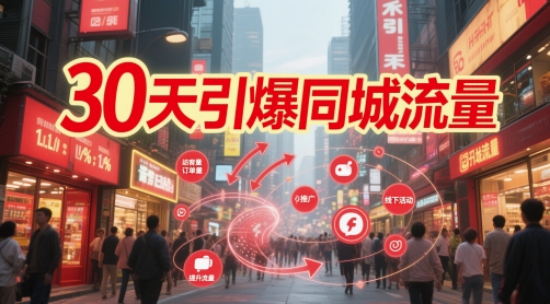 30天引爆同城流量：团购篇 认知篇 流量篇 来客篇 达人篇 老板人设IP篇 投流篇-易得个人分享