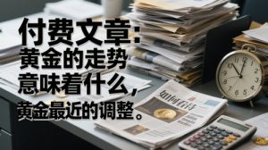 付费文章：黄金的走势意味着什么，如何看待黄金最近的调整-易得个人分享