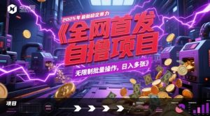 全网首发，2025年最新稳定暴力全自动自撸项目，无限制批量操作，日入多张【揭秘】-易得个人分享