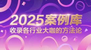 2025案例库，收录各行业大咖的方法论-易得个人分享