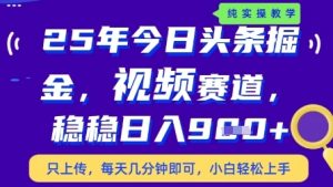 今日头条视频赛道最新玩法，每天十分钟，保底日入9张+【揭秘】-易得个人分享