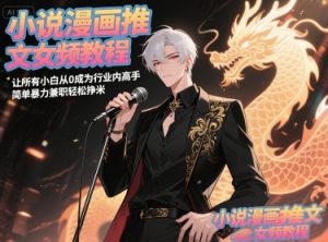 小说漫画推文女频教程，让所有小白从0成为行业内高手，简单暴力兼职轻松挣米-易得个人分享