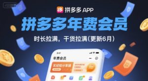 拼多多年费会员，实经验分享操，时长拉满，干货拉满(更新6月)-易得个人分享