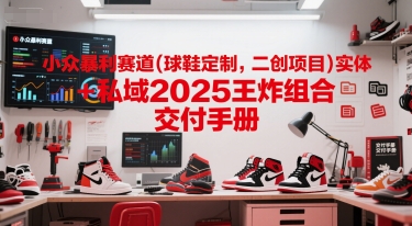 小众暴利赛道(球鞋定制，二创项目)实体+私域2025王炸组合  交付手册-易得个人分享