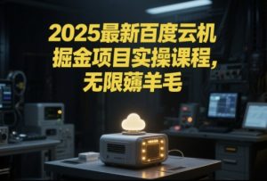 2025最新百度云机掘金项目实操课程单窗口保底5-10元月收益单窗口150+【揭秘】-易得个人分享
