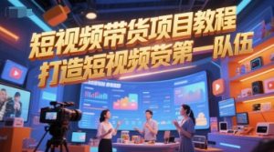 短视频带货项目教程，打造短视频带货第一队伍-易得个人分享