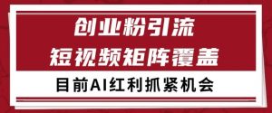 小红书某音创业赛道引流获客 自热矩阵日引200+【揭秘】-易得个人分享