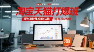 淘宝天猫打爆班原创高阶技术第69期：淘宝从0到爆-易得个人分享