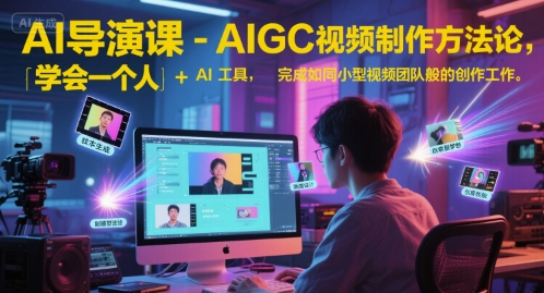 AI导演课-AIGC视频制作方法论，学会一个人+AI工具，完成如同小型视频团队般的创作工作，实现导演梦-易得个人分享