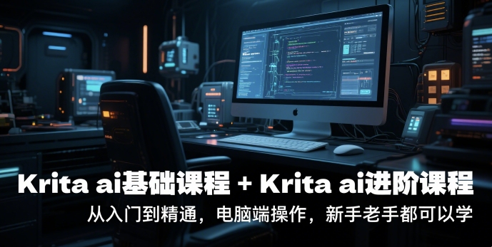 krita ai基础课程+Krita ai进阶课程，从入门到精通，电脑端操作，新手老手都可以学-易得个人分享