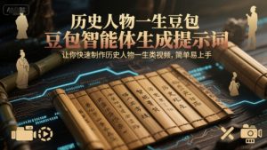 历史人物一生豆包智能体生成提示词，让你快速制作历史人物一生类视频，简单易上手-易得个人分享