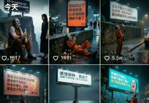 一条视频竟然15W赞！用AI制作小丑自嘲扎心文案视频，当下非常火爆的短视频流量神器-易得个人分享